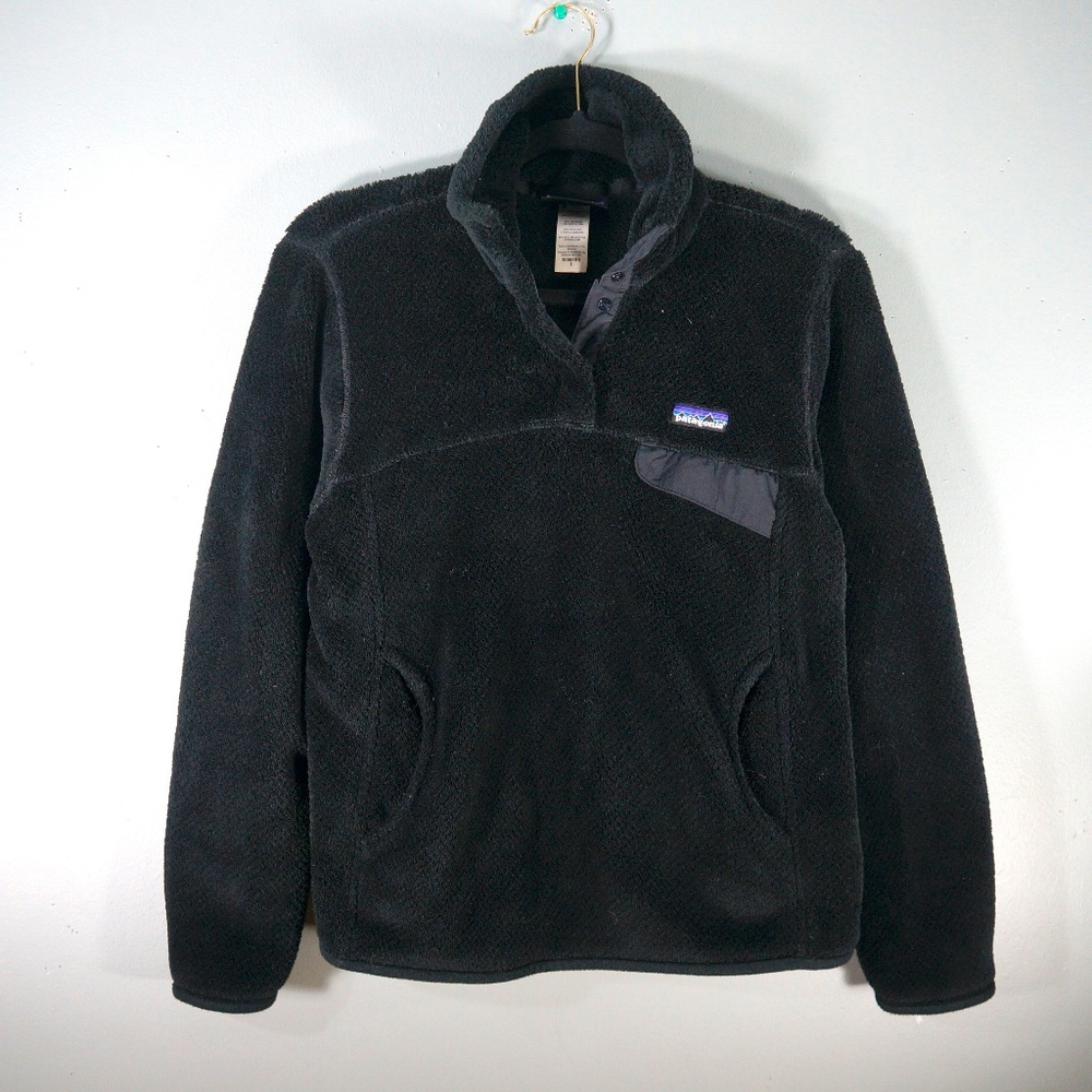 Patagonia Re-Tool Snap T Fleece Pullover Black